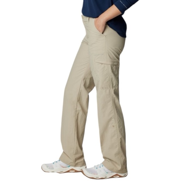 NWT Columbia PFG Aruba Roll Up Pants Color Fossil Size 12 - Picture 1 of 10